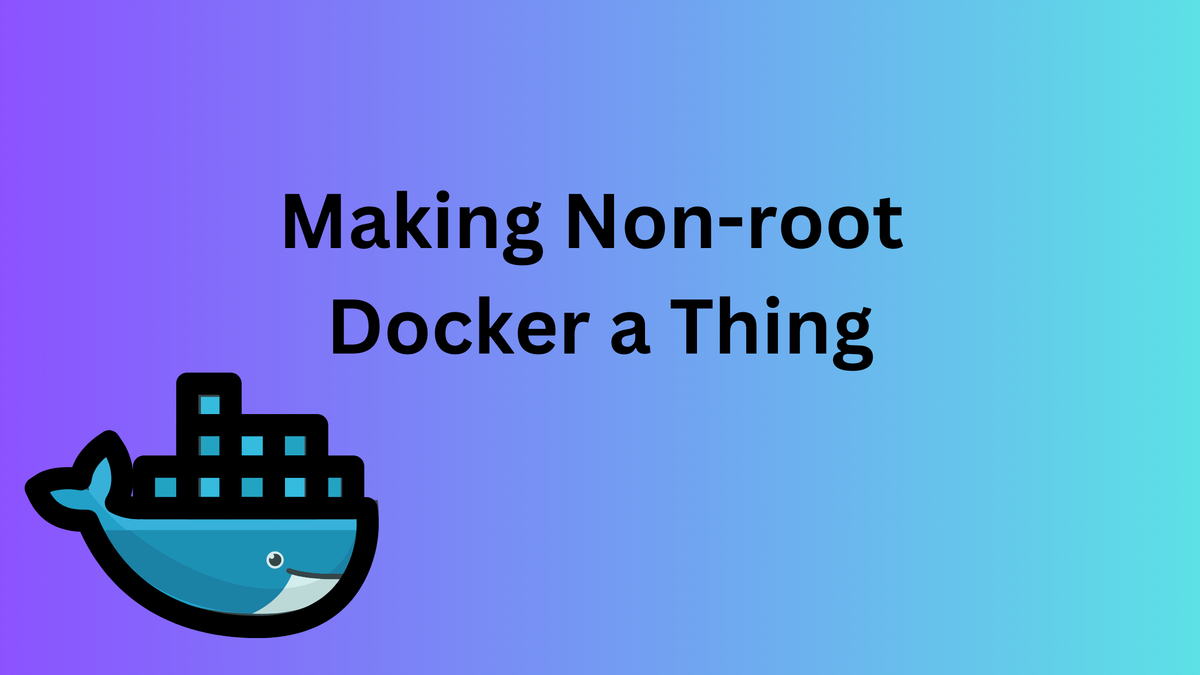 De-sudoing Docker